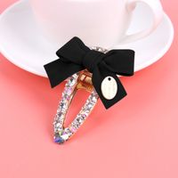 Du Sud Corée Dongdaemun Plein Diamant Arc Mot Clip Dames De Mode Bec De Canard Clip Côté Bang Clip Cheveux Coupés Clip Fille sku image 1