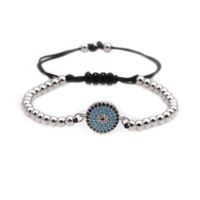 Fashion Unisex  Copper Bead Weaving Eye Titanium Steel Bracelets &amp; Bangles Yl190506120480 sku image 1