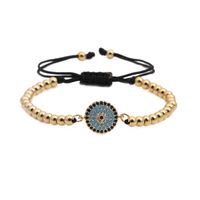 Moda Unisex Copper Bead Weaving Eye Titanium Steel Pulseras Y Amp; Brazaletes Yl190506120480 sku image 2