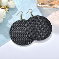 Womens Teardrop Shaped Pu Leather Earrings Nhbq129274 sku image 7