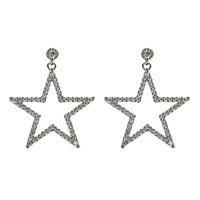 Pentagram Full Diamond Earrings Nhdp151113 sku image 2