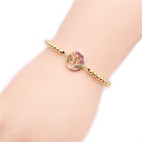 Chaude Micro Incrusté Zircon Tissé Perle Collier Couleur Chaîne Chanceux Arbre Cadeau Du Jour De Valentine Bracelet sku image 1