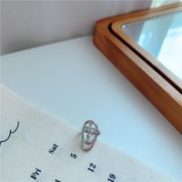 خاتم الأظافر بأطراف الأصابع حجر الراين الكوري الجديد صليب الزركون sku image 1