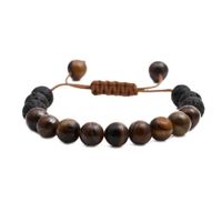 Volcanic Stone Tiger Eye Turquoise Powder Spar Bracelet sku image 3