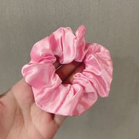 Fabric Rubber Band Solid Color Hair Scrunchies Wholesale Nihaojewelry sku image 40