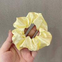 Fabric Rubber Band Solid Color Hair Scrunchies Wholesale Nihaojewelry sku image 32