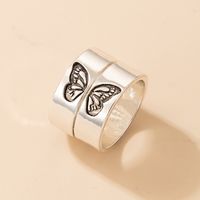 Personality Jewelry Cartoon Love Couple Ring Geometric Letter Ring Set sku image 10