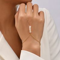 Fashion Geometric Alloy Sequin Chain Ring Hoop Bracelet sku image 33