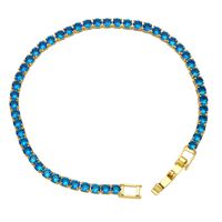 26 English Letter Bracelet Fashion Copper Beads Pearl Elastic Bracelet sku image 3