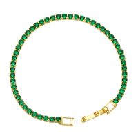 26 English Letter Bracelet Fashion Copper Beads Pearl Elastic Bracelet sku image 2