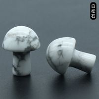 Crystal Agate Semi-precious Stones 2cm Mini Mushroom Decoration Landscaping Diy Accessories Wholesale sku image 22