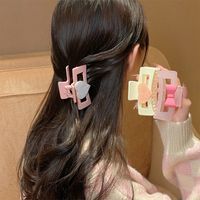 Fashion Candy Color Artistic Resin Shark Grip Back Head Hair Accessories main image 4