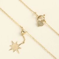 Fashion Metallic Eight Awn Star Shape Pendant S925 Sterling Silver Necklace main image 3
