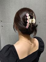 Peach Shaped Hairpin Headdress Female Cute Pink Transparent Hair Accessories main image 3