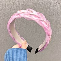 Fashion Retro Diamond-laid Sponge Headband Hair Accessories sku image 4