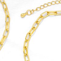 2022 New Fashion Simple Hip Hop Clavicle Chain Female Copper Necklace Bracelet main image 5