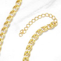 Fashion Hip Hop 18k Real Gold Copper Plating O-shaped Unisex Necklace Bracelet Ornament main image 3