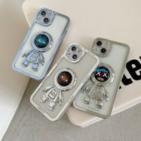 Fashion Creative Hollow-out Electroplated Three-dimensional Astronaut Protective Case For Iphone main image 1