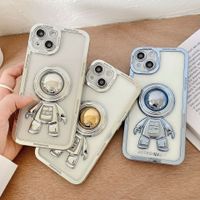 Fashion Creative Hollow-out Electroplated Three-dimensional Astronaut Protective Case For Iphone main image 4