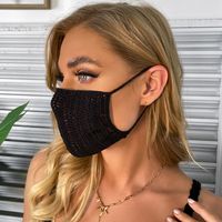 Fashion Crocheting Decorative Solid Color Breathable Daily Mask main image 3