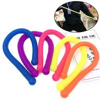 Tpr Soft Rubber Elastic Noodle Rope Lala Decompression Rope Vent Exotic Decompression Toy Diy Woven Bracelet main image 1