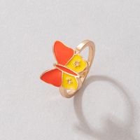 Fashion Cute Cartoon Dripping Colorful Multi-single Alloy Ring Wholesale sku image 1