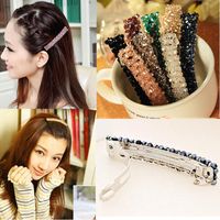 Koreanische High-end-strass-haarnadel Ein-wort-clip, Feder Clip, Obere Clip, Seiten Clip, All-match-diamant-kopfschmuck, Haarschmuck, Pony-clip sku image 5