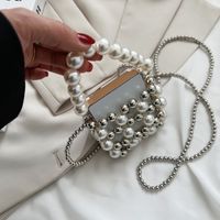 New Fashion Packs Pearl Chain Decorations Handmade Mini Bag main image 3