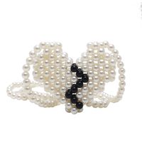 Mode Neue Sommer Herz Form Perle Crossbody Handgemachte Mini Tasche sku image 1