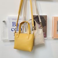 2022 New Fashion Commuter Hand-carrying Solid Color Crossbody Soft Leather Mini Bag main image 1