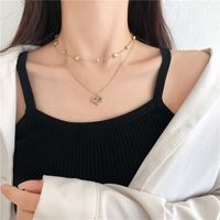Nuevo Collar Simple Con Incrustaciones De Oro Y Diamantes De Imitación sku image 2