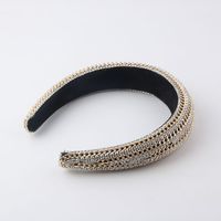 New Fashion Baroque Chain Diamond Sponge Headband Hair Accessories main image 4