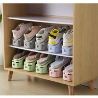 Double-layer Shoe Rack Plastic Home Dormitory Shoe Cabinet Shoe Rack Storage Fantastic Shoe Rack main image 3