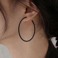 As Picture Ins Style Exaggerated Fashion C Shape Geometric Stoving Varnish Plating Alloy No Inlaid Earrings main image 1
