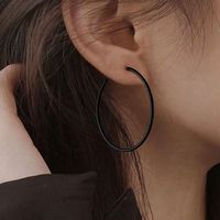 As Picture Ins Style Exaggerated Fashion C Shape Geometric Stoving Varnish Plating Alloy No Inlaid Earrings main image 2