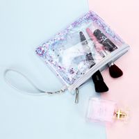 Fashion New Transparent Cosmetic Women's Pvc Sequin Bag main image 6