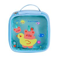 Summer New Pvc Portable Cosmetic Cartoon Bear Transparent  Bag sku image 2