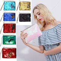 Fashion New Envelope Clutch Mermaid Sequin Cosmetic Bag Wholesale main image 5