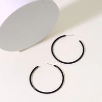 As Picture Ins Style Exaggerated Fashion C Shape Geometric Stoving Varnish Plating Alloy No Inlaid Earrings sku image 1