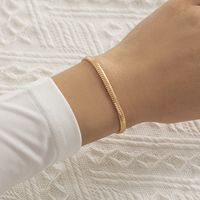 Fashion Collar Simple Geometric Choker Metal Copper Necklace Bracelet main image 3