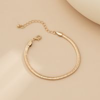 Fashion Collar Simple Geometric Choker Metal Copper Necklace Bracelet sku image 1