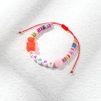 Fashion Popular Cute Clay Resin Bear Funny Woven Bracelet sku image 15