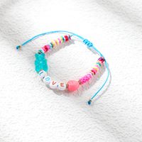 Fashion Popular Cute Clay Resin Bear Funny Woven Bracelet sku image 14