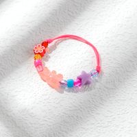 Fashion Popular Cute Clay Resin Bear Funny Woven Bracelet sku image 4