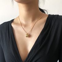 Fashion Simple Geometric Pearl Pendant Necklace sku image 7