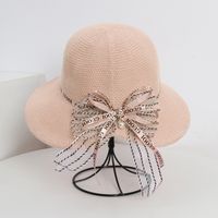 Summer New Korean Fashion Simple Hat Wild Shade Sunscreen Straw Hat Outdoor Travel Bow Beach Hat  Wholesale Nihaojewelry sku image 21