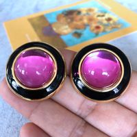 Nihaojewelry Jewelry Wholesale Electroplating Colored Gemstone Diamond Ear Clip sku image 4