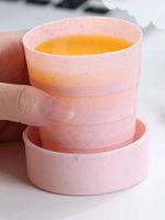 Portable Folding Silica Gel Cup Outdoor Portable Travel Cup Candy Color Portable Sports Cup sku image 3