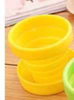 Portable Folding Silica Gel Cup Outdoor Portable Travel Cup Candy Color Portable Sports Cup sku image 1
