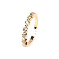 Fashion Women's Ring Niche Diamond Open Index Finger Ring Classic Tail Ring sku image 2